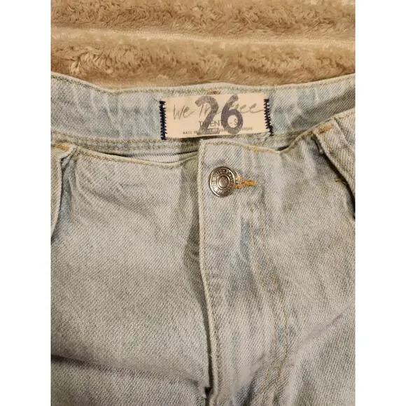 Free People We The‎ Free Florence Flare Jeans Light Indigo Size 26 - Picture 3 of 5